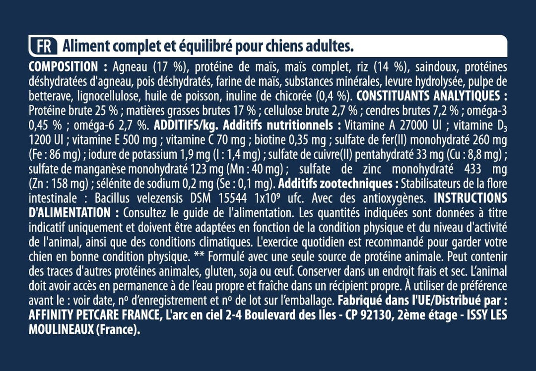 ADVANCE Lamm & Reis Hundefutter, 12kg, 1er Pack (1 x 12 kg), 12 kg