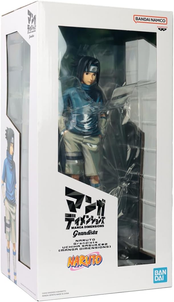 Banpresto Naruto - Uchiha Sasuke - Figurine Grandista 24cm