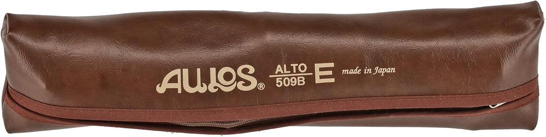 Aulos 700096 F-Alt Blockflöte Symphony Mod.509B barocke Griffw.braun, komplett mit Tasche, Wischerst
