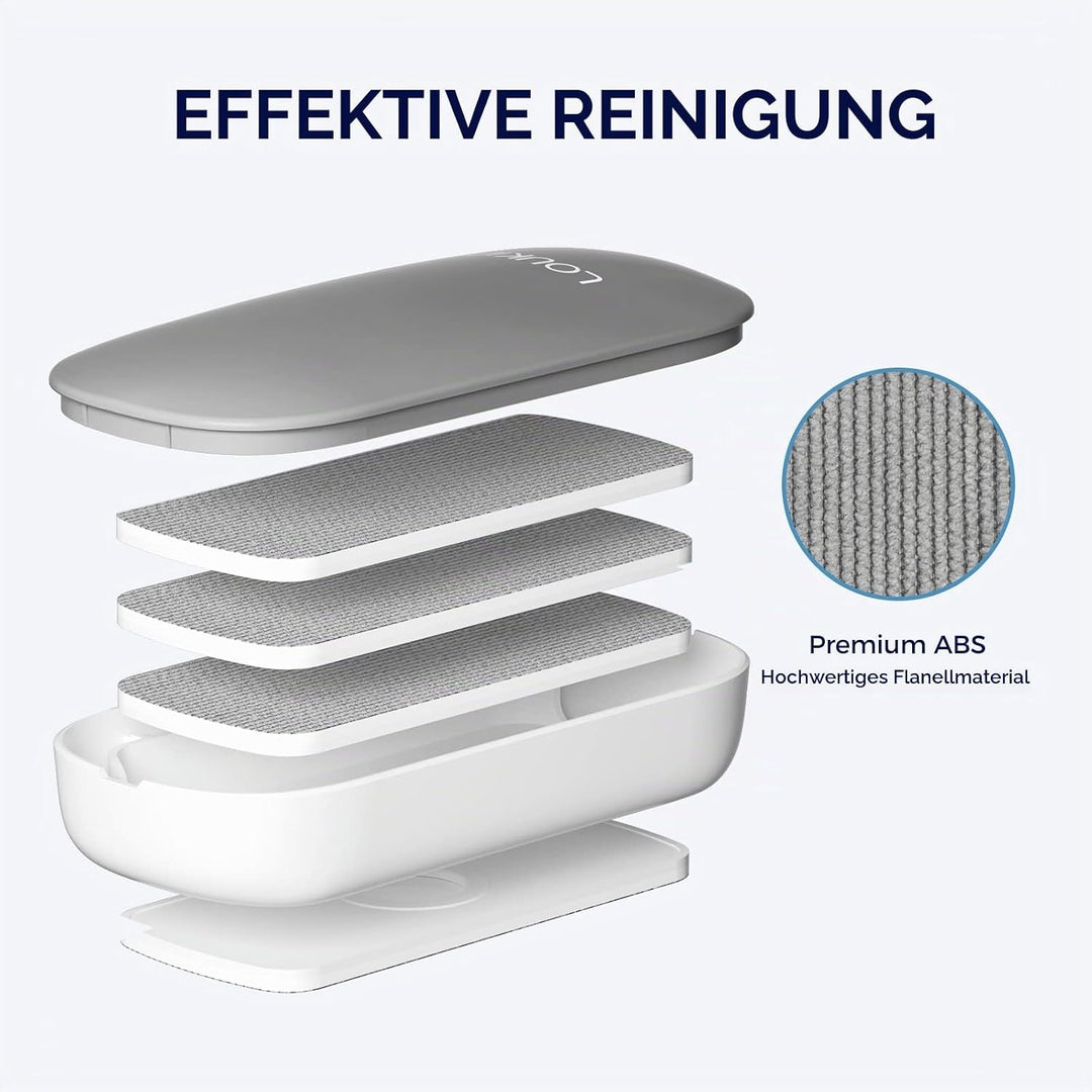 LOUKIN Austauschbarer trocken abwischbarer Radiergummi, magnetischer Whiteboard-Radiergummi mit 3 au