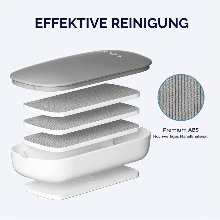 LOUKIN Austauschbarer trocken abwischbarer Radiergummi, magnetischer Whiteboard-Radiergummi mit 3 au