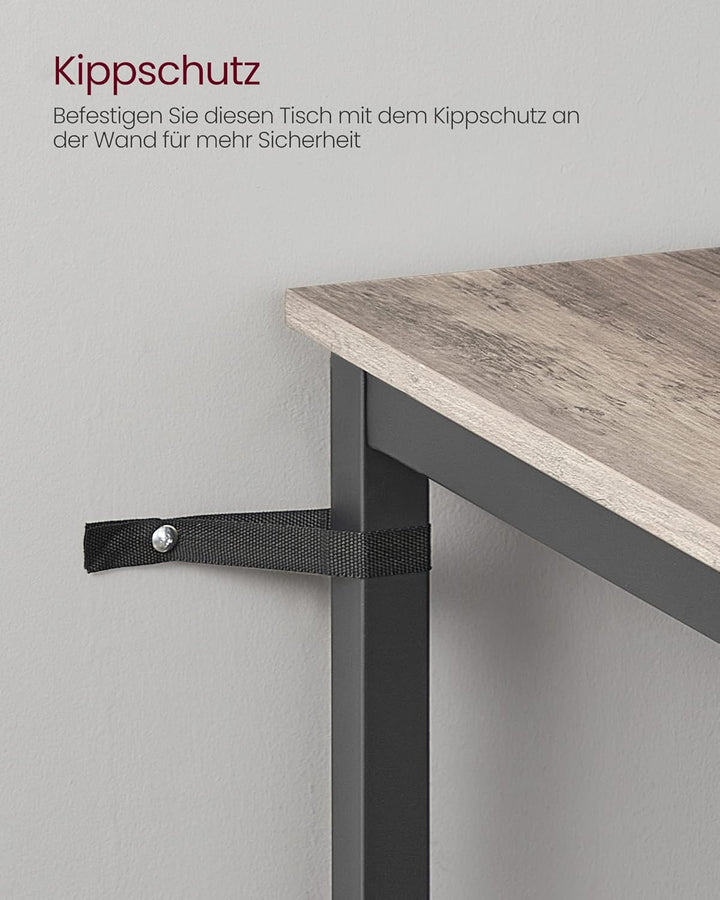 VASAGLE Bartisch, Stehtisch, Küchentisch, hoch, mit Stahlgestell, 60 x 60 x 92 cm, einfache Montage,