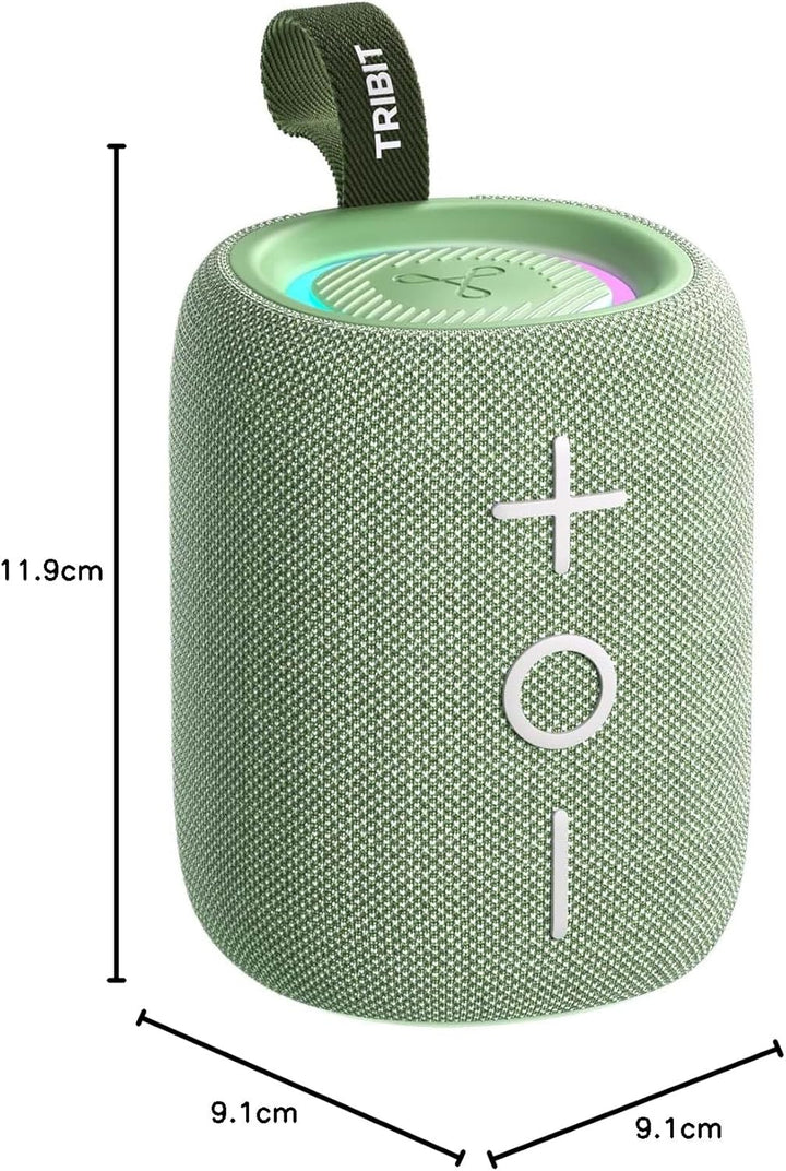 Tribit StormBox Mini+ Bluetooth-Lautsprecher 12W, 360°Raumklang, 12h Spielzeit, Bluetooth 5.4, IPX7,