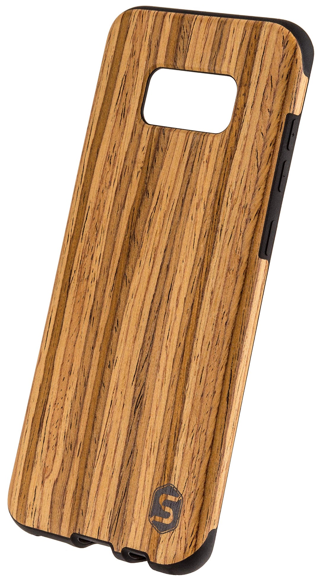 SEBASTIAN STURM Handyhülle "MAXI" | Hergestellt aus echtem Holz "Teak" in einer TPU-Hülle | Kompatib