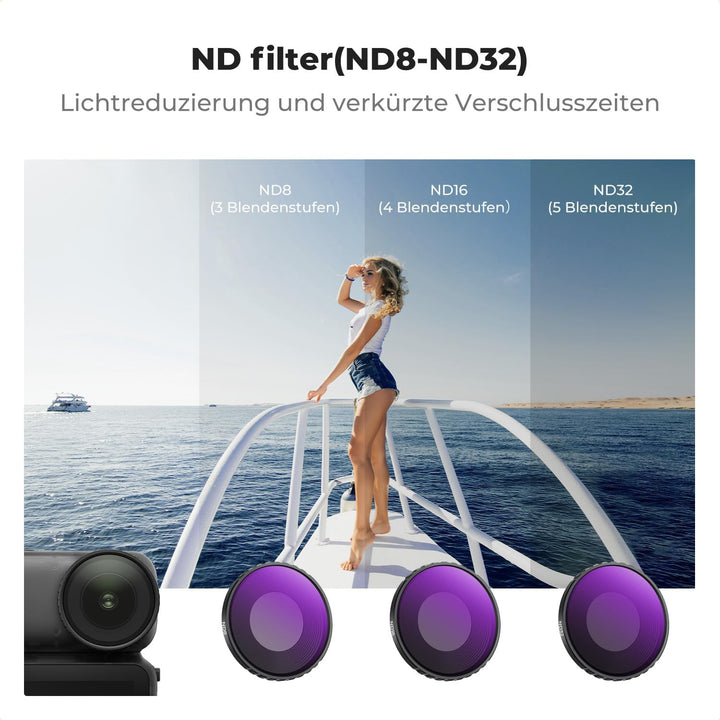 K&F CONCEPT DJI Nano 4er Pack CPL ND Filterset, CPL+ND8+ND16+ND32 Filter mit Mehrfach Beschichtete H
