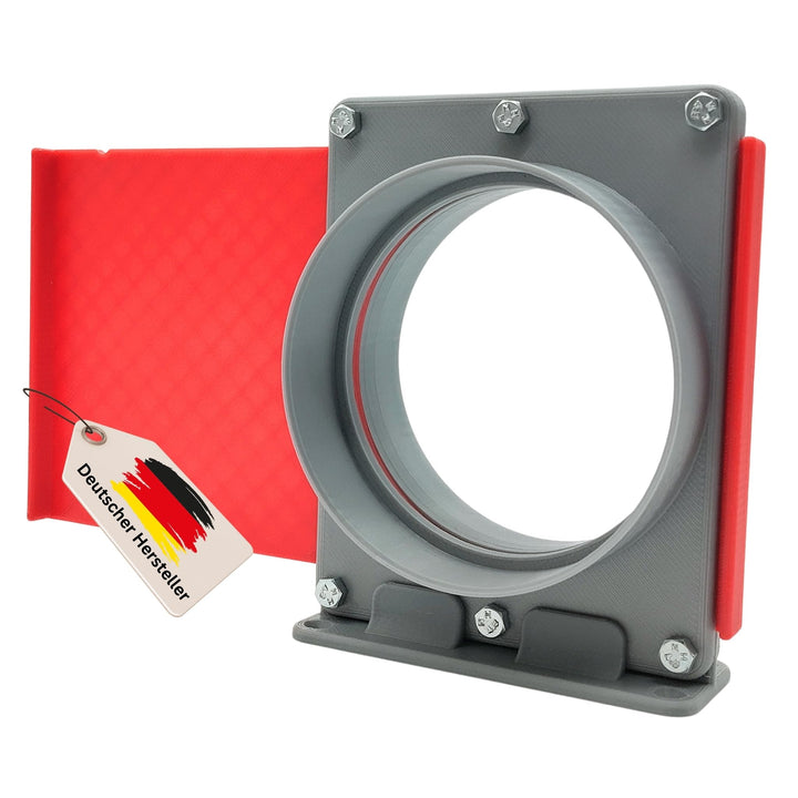 Absperrschieber DN100 für HT-Rohre – robustes Blastgate, DN100