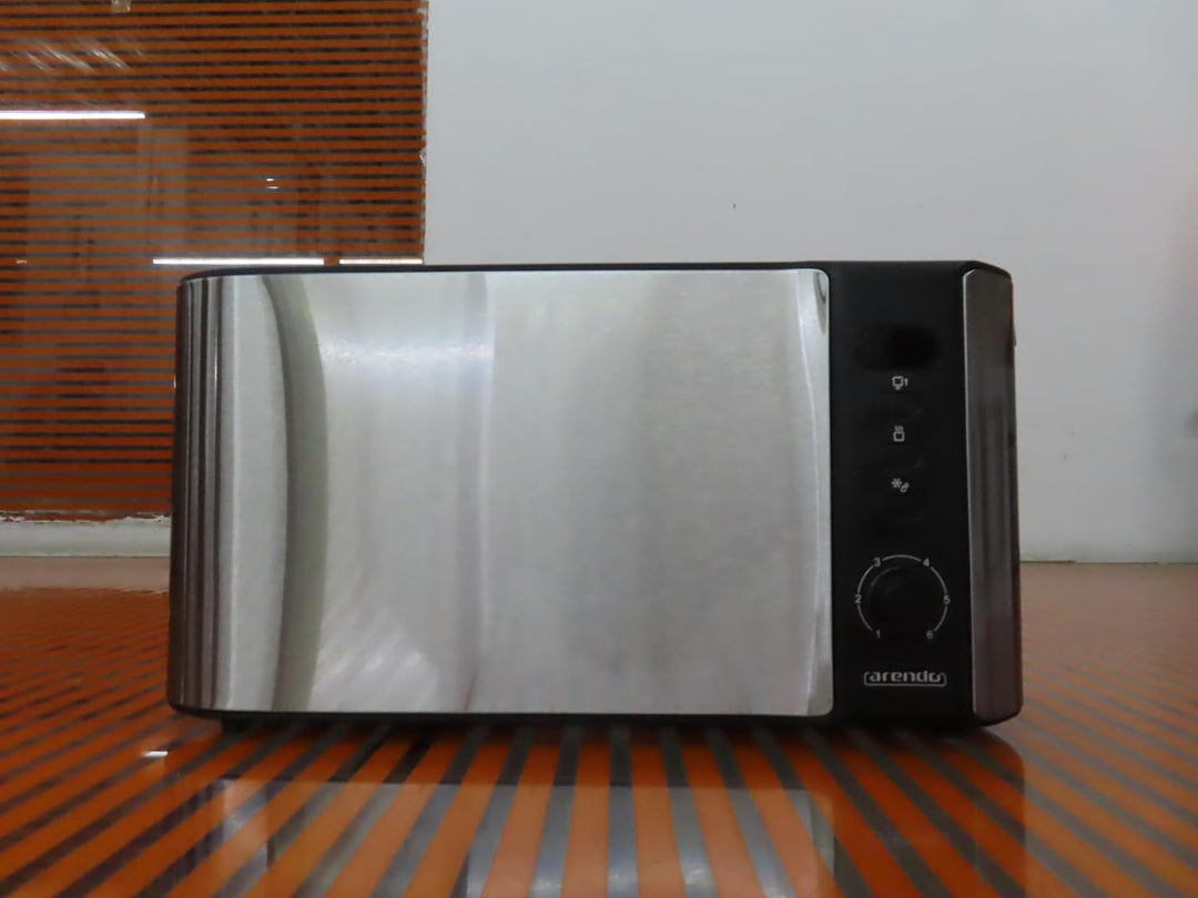 Arendo - SET Toaster FRUKOST mit Eierkocher SIXCOOK Edelstahl Silber, Toaster 2 Scheiben, LED-Displa