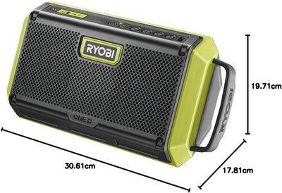 RYOBI 18 V ONE+ Akku-Bluetooth Box Pro RBT18-0 (1 x 20W Ausgangsleistung, Lautsprecherdurchmesser 76