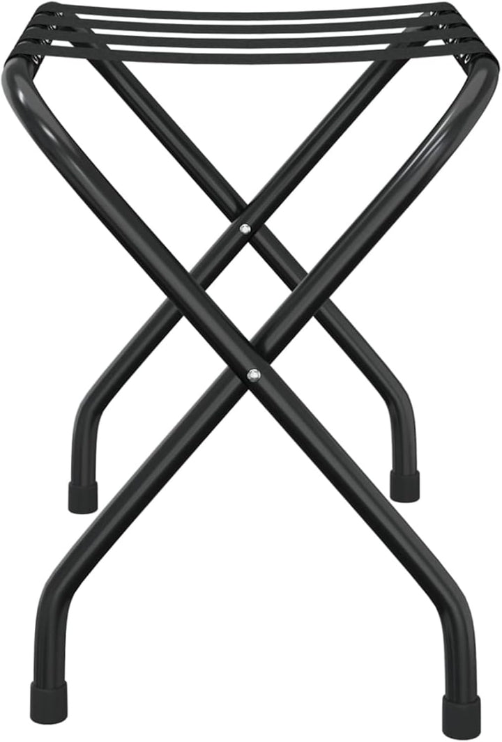 Festnight Kofferständer Klappbar Kofferablage Gepäckablage Schwarz 56x40x49 cm Gepäckständer Metallg