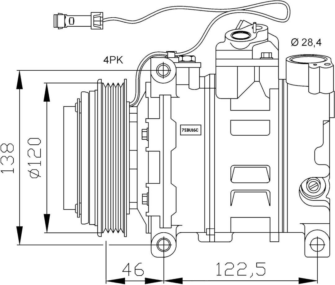 NRF 32167 Kompressor, Klimaanlage