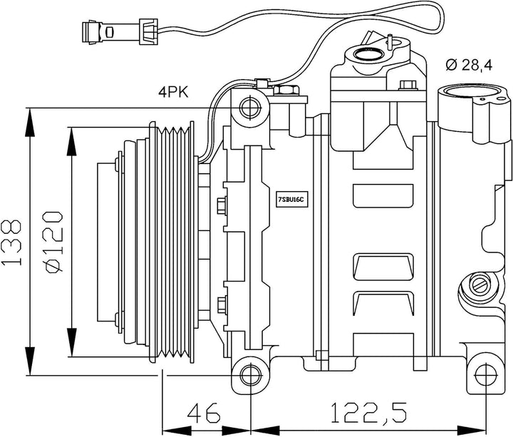 NRF 32167 Kompressor, Klimaanlage