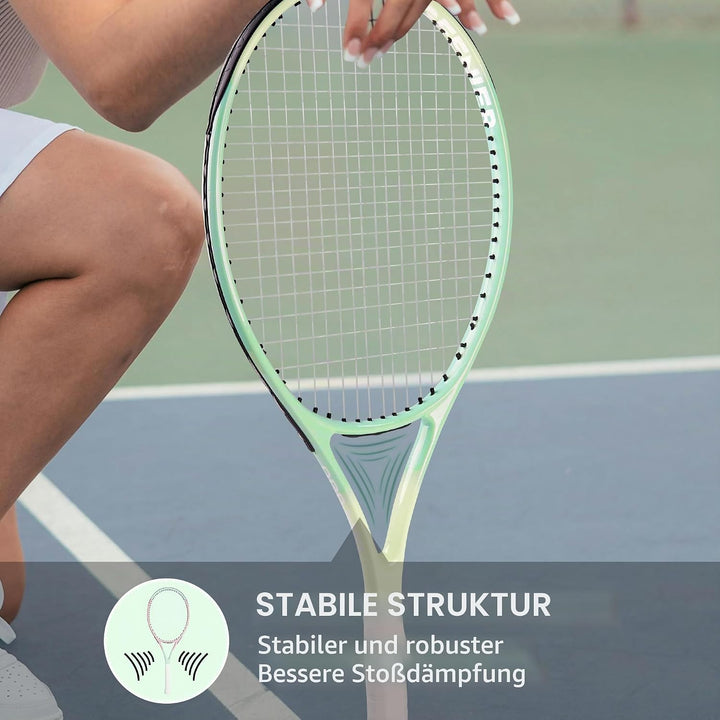 OGEENIER 27 Zoll 2 Player Tennisschläger Racket Set für Erwachsene Tennisschläger Damen Herren, für