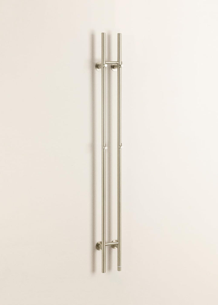 CREATE/WARM Towel Tube/Elektrischer Handtuchhalter mit 2 Stange Edelstahl/Vertikales Design, 2 Tempe