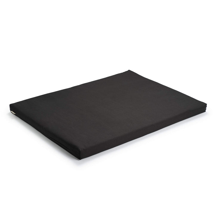 basaho Zabuton Meditationsmatte | Biobaumwolle | Füllung aus recycelter Wollfaser Zen Schwarz, Zen S