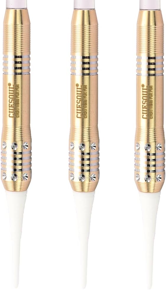 Cuesoul 16 Grams Deluxe Soft Tip Darts Set with Luxury Case（Black Scorpion Series） HX-STL-B2304+D601