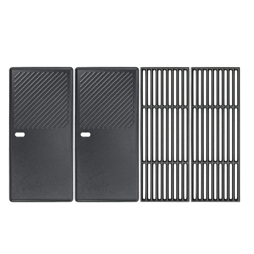 GFTIME 43 x 72,5cm Gusseisen Grillrost und Grillplatte für Charbroil Advantage 225s, Enders Boston 4