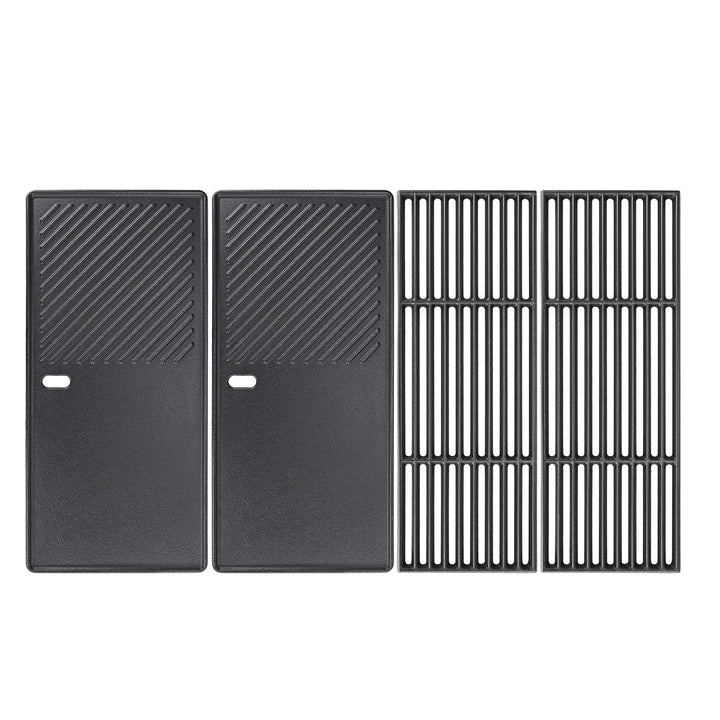 GFTIME 43 x 72,5cm Gusseisen Grillrost und Grillplatte für Charbroil Advantage 225s, Enders Boston 4