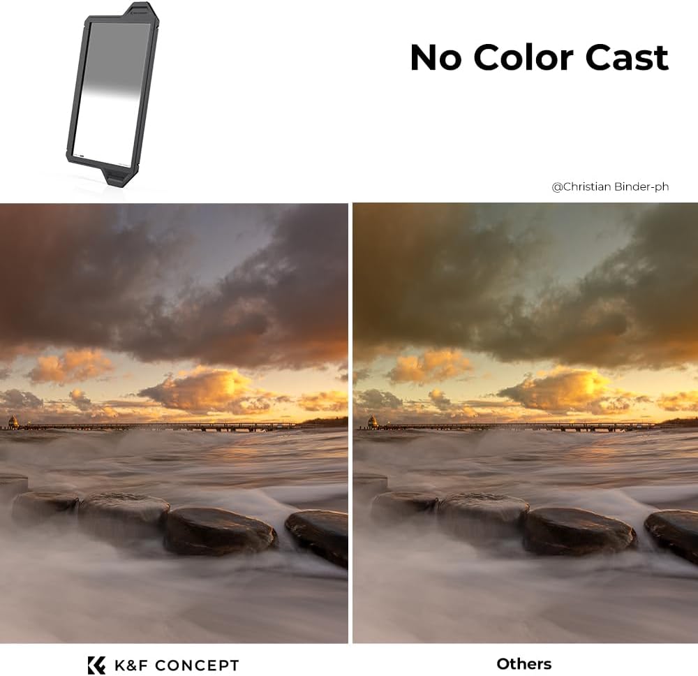 K&F Concept Nano X-PRO Rechteckfilter GND8 Hard 0,9 (3-Blenden) Verlaufsfilter 100x150mm Optisches G