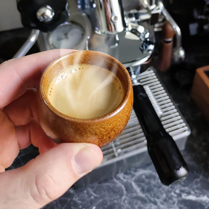 Espressotassen Set, 5-Teilig Espressotassen Steingut 50ml, Espresso Tassen Set, Dickwandig Keramik K