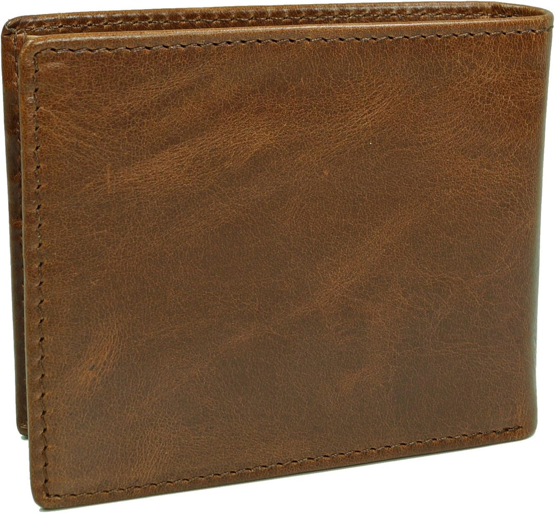 Fossil Herren Reisepasshülle Ryan aus Leder 12,4 cm L x 0,5 cm B x 8,9 cm H Braun, Braun