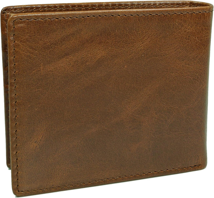 Fossil Herren Reisepasshülle Ryan aus Leder 12,4 cm L x 0,5 cm B x 8,9 cm H Braun, Braun