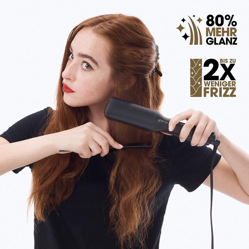 ghd max - professioneller Haarglätter mit breiten Platten für langes, dickes oder lockiges Haar, glä