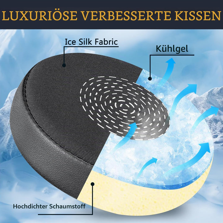 SOULWIT Kühlgel Ersatzpolster Ersatz Ohrpolster für Jabra Evolve2 75 PC Wireless Headset (passen Nic
