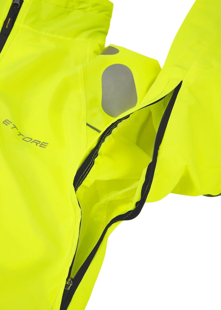 Damen Radsportjacke wasserdicht atmungsaktiv High-Vis - Gelb - Night Eagle, Gelb