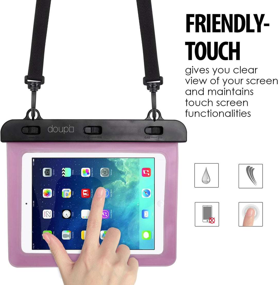 doupi wasserdichte Schutztasche 220x160mm für 7/8 Zoll Tablet Touchscreen Funktion Wasserfest Schutz