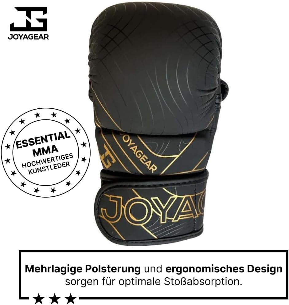 JOYAGEAR - MMA Handschuhe Essential - Hergestellt aus hochwertigem Kunstleder - Kampfsport Handschuh
