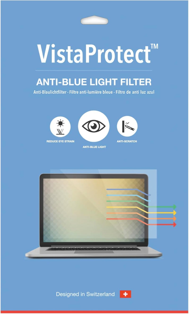 VistaProtect - Premium Anti-Blaulichtfilter und -Schutz für Laptop-Bildschirme, Abnehmbar (17.3" Zol