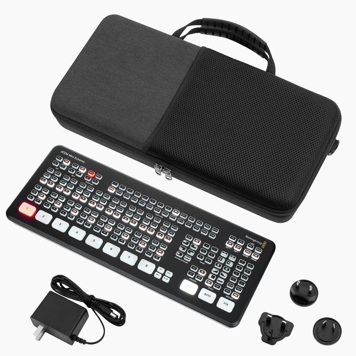 GEEKRIA Tragetasche für Audio-Interfaces, kompatibel mit Blackmagic Design ATEM Mini (SWATEMMINICEXT