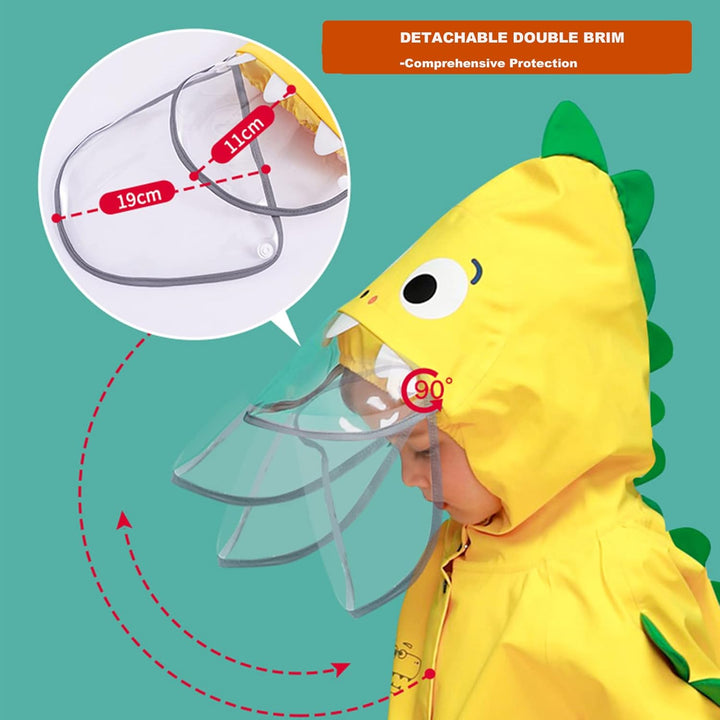 Hovkib Kinder Regenponcho Kleinkind Regenmäntel Jungen Mädchen wasserdichte Regenjacken Unisex Regen