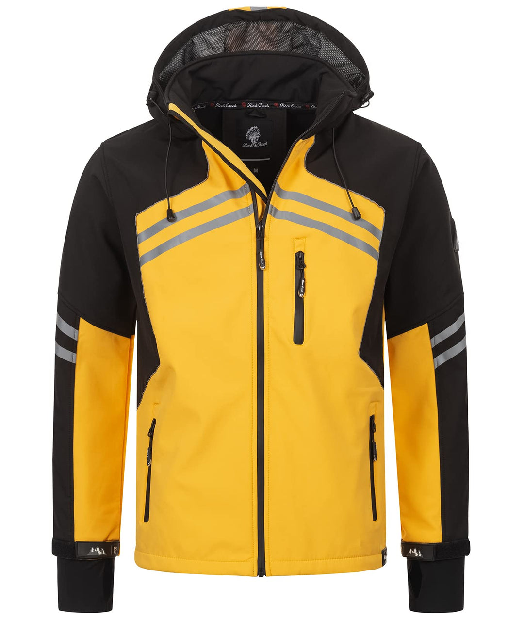 Rock Creek Herren Softshell Jacke Outdoor H-285 S Gelb, S Gelb