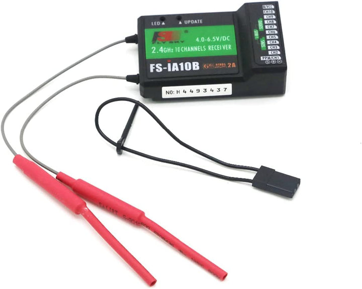 Yangers Flysky FS-IA10B Receiver, 10 Kanäle 2.4GHz AFHDS 2A RC Transmitter Receiver für RC Transmitt