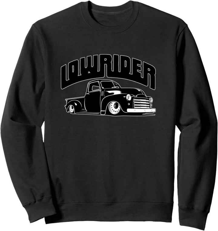 Klassischer Pickup-Truck, Custom Lowrider, Vintage Hot Rod Sweatshirt