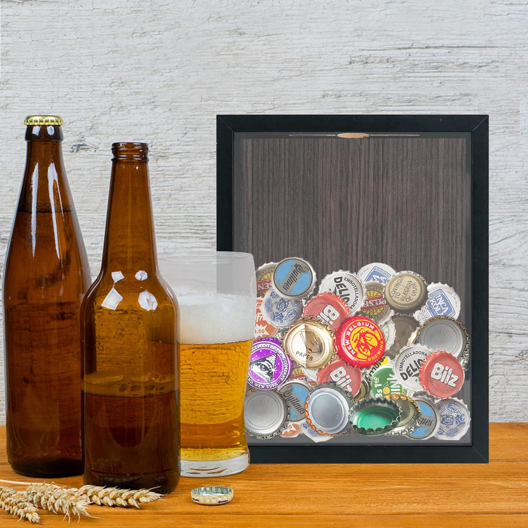 GraduationMall 20x25cm 3D Bilderrahmen für Tickets Shadow Box mit Slot,Rahmen zum Befüllen Speicherb