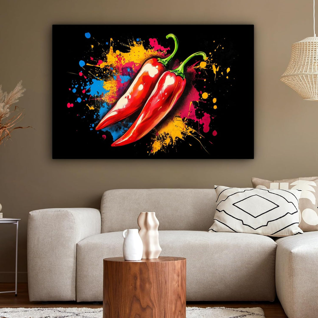 MuchoWow© Leinwandbild Gross 120x80 cm XXL Dekoration Wohnzimmer Bilder Pictures Wall Decoration Liv