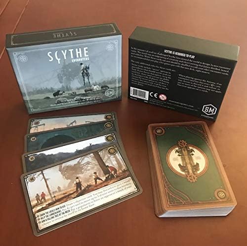 Stonemaier Games STM641 Scythe: Encounters, Mixed Colours Sense-Erweiterung: Begegnungen, Sense-Erwe