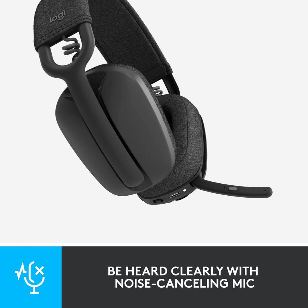 Jabra Evolve2 65 Wireless PC Headset with Charging Stand & Logitech Zone Vibe 100 Leichte, kabellose