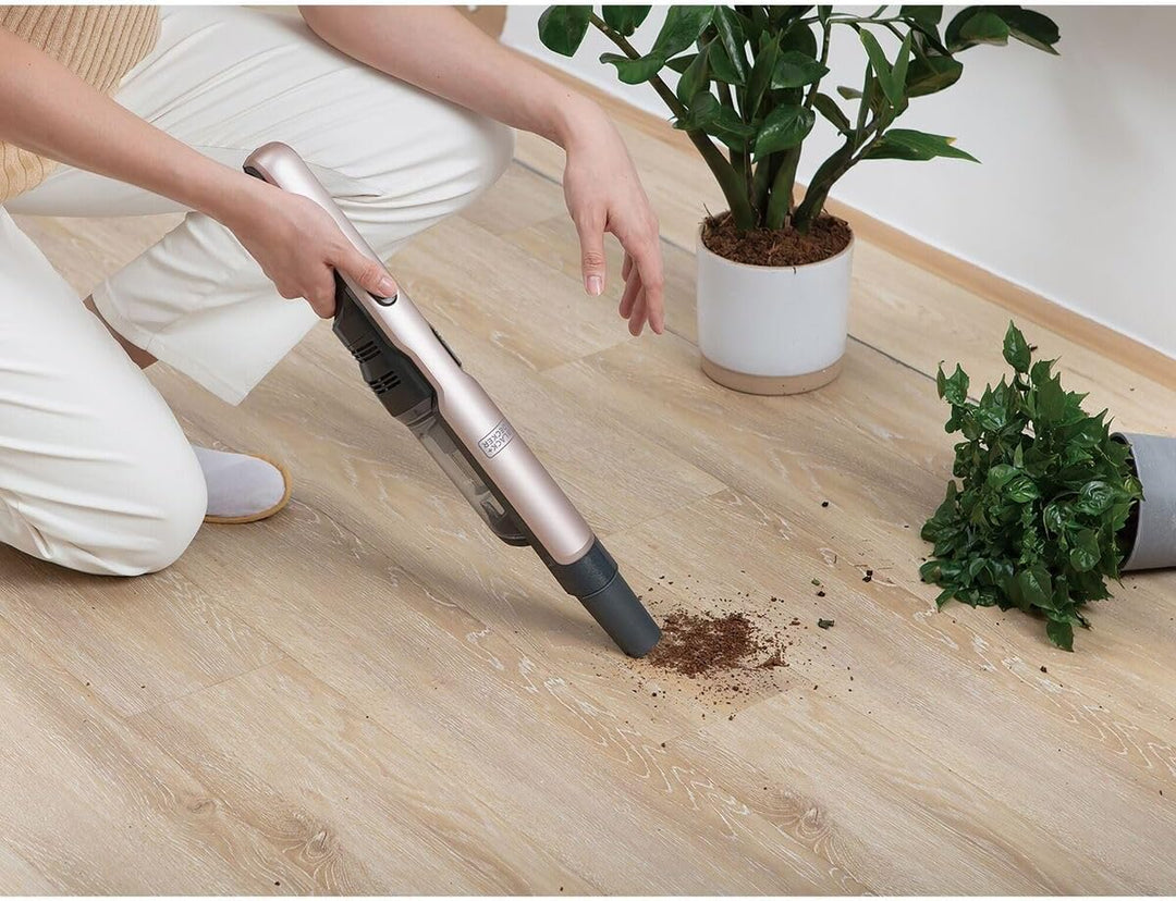BLACK+DECKER Dustbuster Slim DVC320BRG (12V Akku Handstaubsauger im Super Slim Design, kabellos, mod