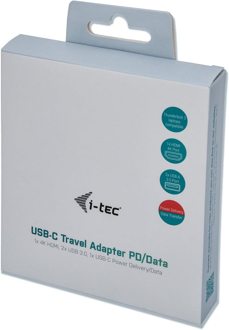 i-tec USB-C 4K HDMI/Multifunktionsadapter mit Power Delivery Funktion 1x HDMI 2x USB 3.0 1x USB-C Po