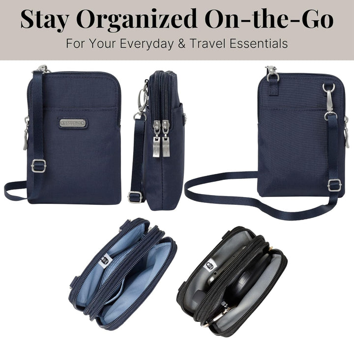 Baggallini Damen Take Two RFID Bryant Crossbody French Navy, French Navy