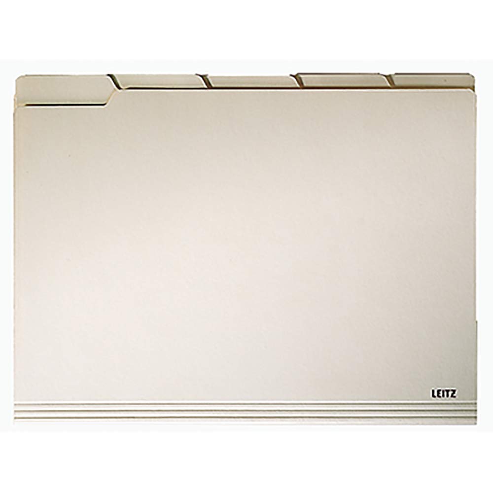 Leitz Einstellmappe mit Tab 2434/2434-00-11 A4 chamois 230g/qm Inh.100