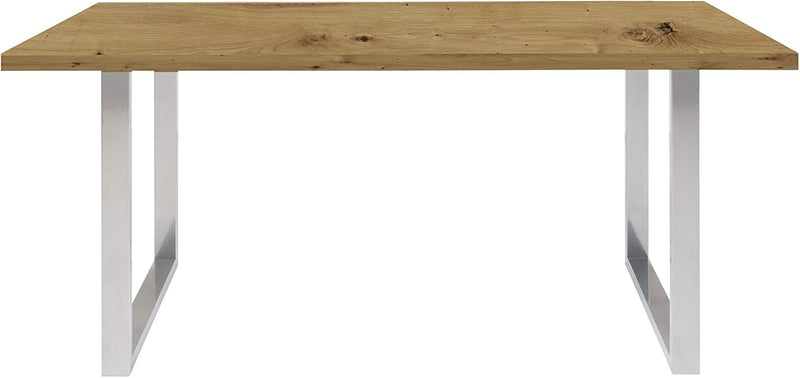 FORTE Tischsystem: Tischplatte aus Holzwerkstoff in Artisan Eiche, 160 x 3,8 x 90 cm Artisan Eiche D