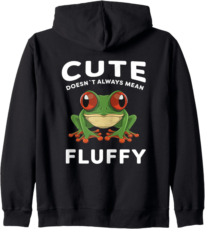 Rotaugenfrosch Design für einen Frosch Fan Kapuzenjacke