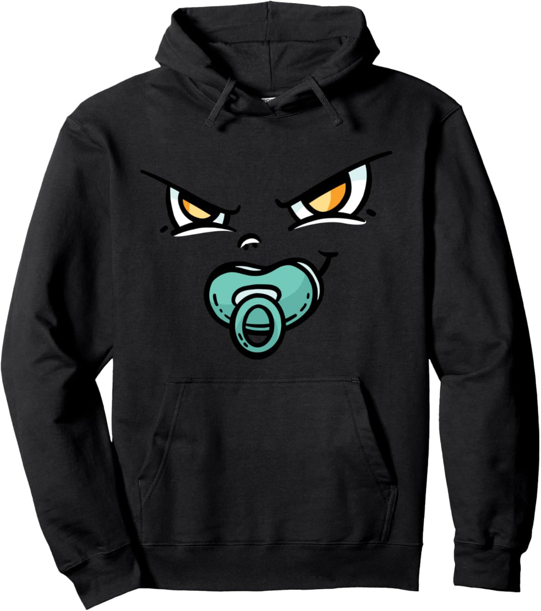 Boshaftes Baby-Gesicht Lustige Babyparty-Enthüllung Pullover Hoodie