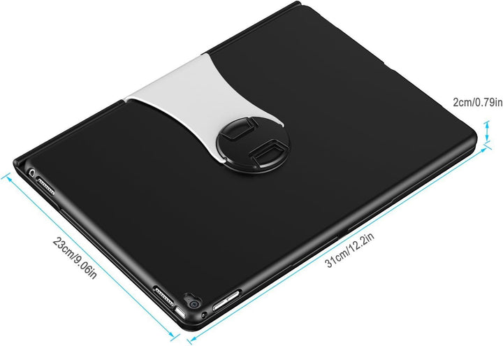 Procase US-English Keyboard Case for iPad Pro 12.9" 2017/2015 (2nd / 1st Gen), 360 Degree Rotation,