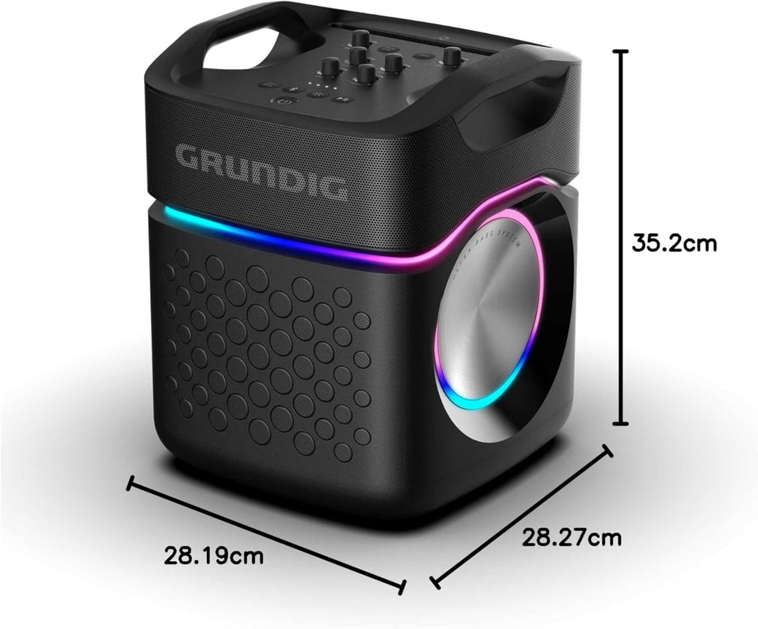 Grundig Party Hit Max Bluetooth Lautsprecher, Soundbox, 160 W, Bluetooth 5.3, bis zu 10 m Reichweite