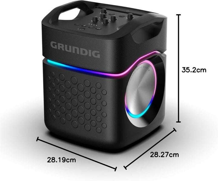 Grundig Party Hit Max Bluetooth Lautsprecher, Soundbox, 160 W, Bluetooth 5.3, bis zu 10 m Reichweite